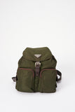 Prada Khaki Nylon Backpack