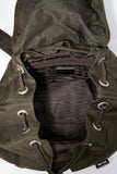 Prada Khaki Nylon Backpack