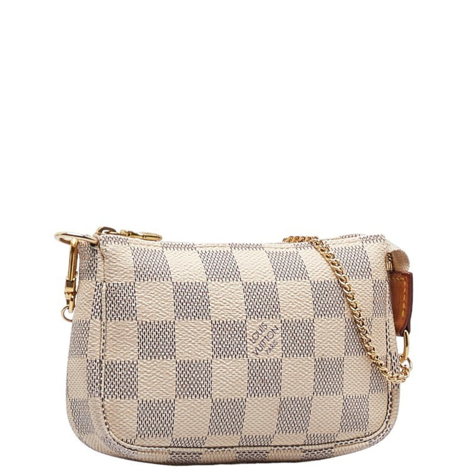 Louis Vuitton Pochette Accessoires  Leather Clutch Bag