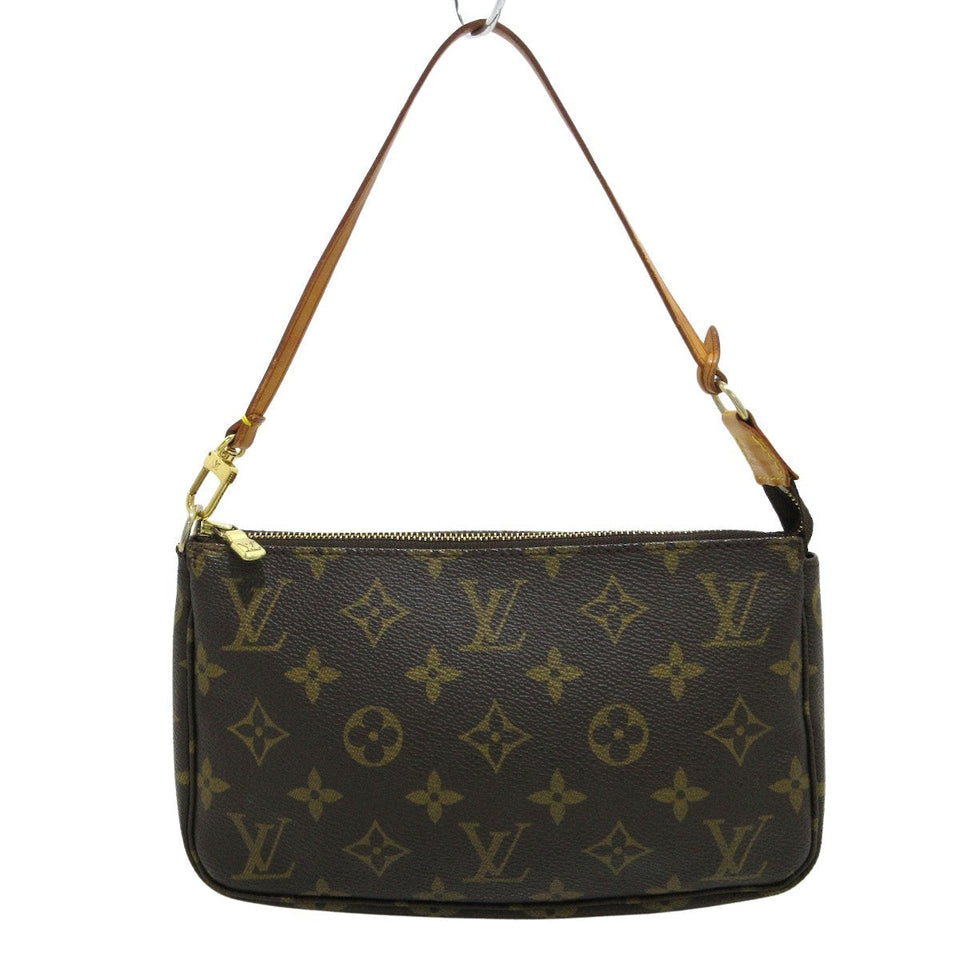 Louis Vuitton Pochette Accessoire  Canvas Clutch Bag