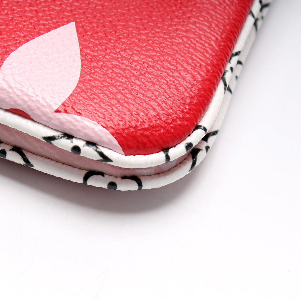 Double Zip Pochette Giant Monogram Rouge