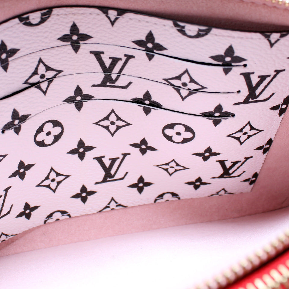 Double Zip Pochette Giant Monogram Rouge