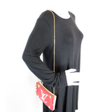 Double Zip Pochette Giant Monogram Rouge