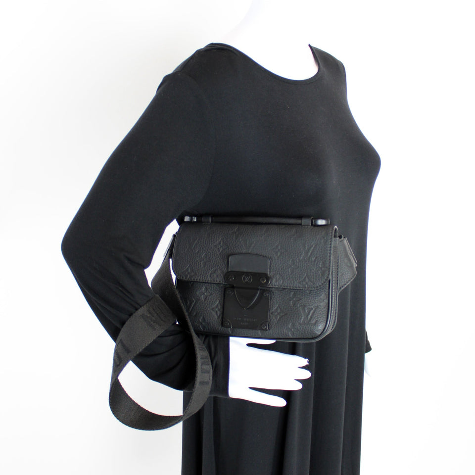 S Lock Sling Bag Taurillon Leather