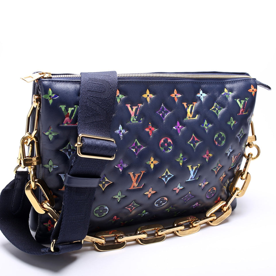 Coussin MM LV Garden Lambskin