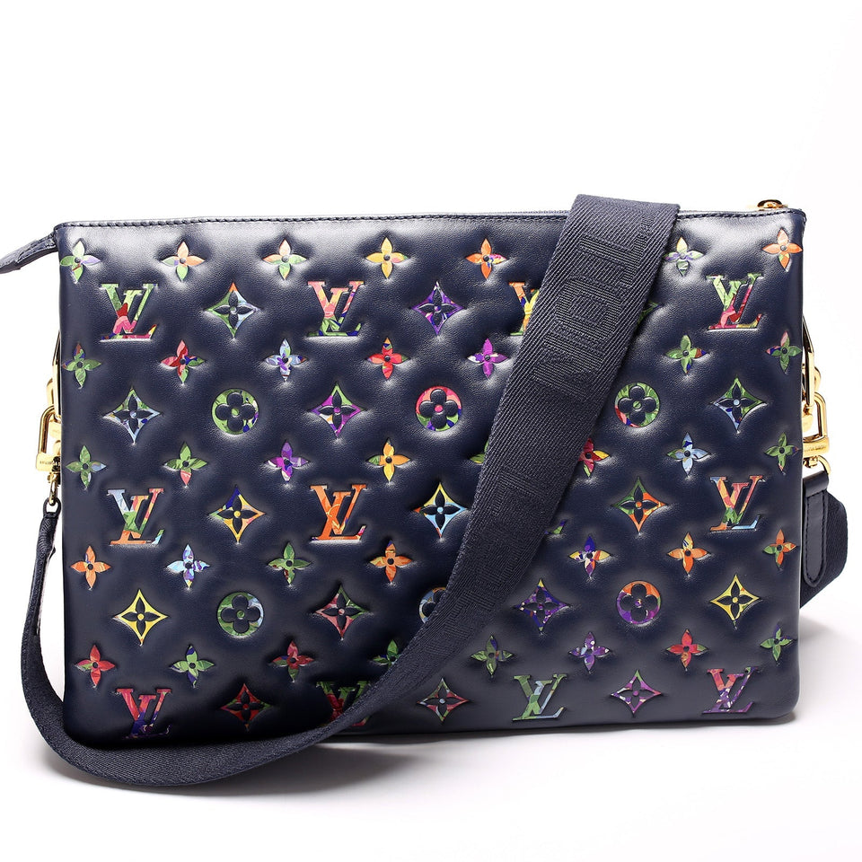 Coussin MM LV Garden Lambskin