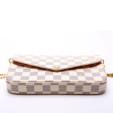 Pochette Felicie Damier Azur