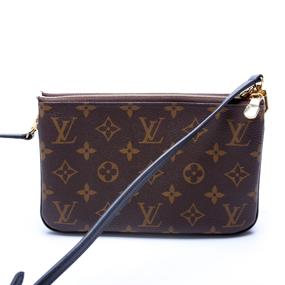 Double Zip Pochette Giant Reverse Monogram