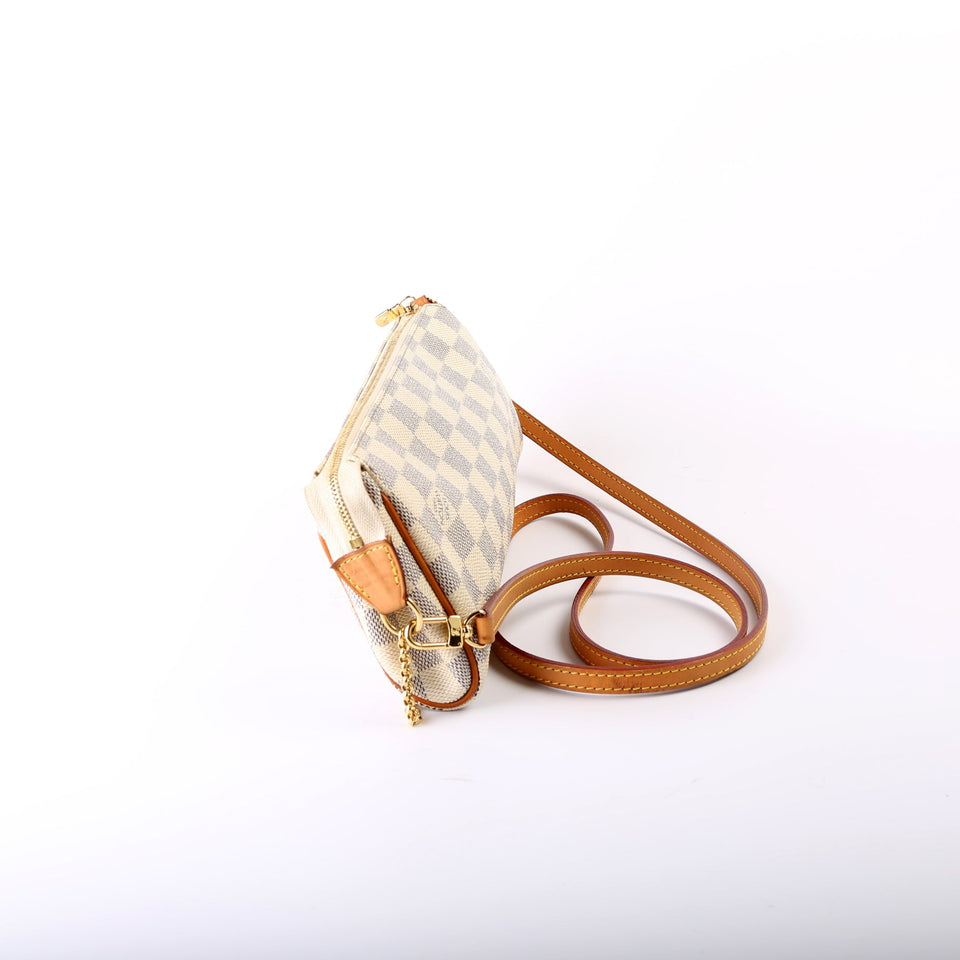 Eva Clutch Damier Azur