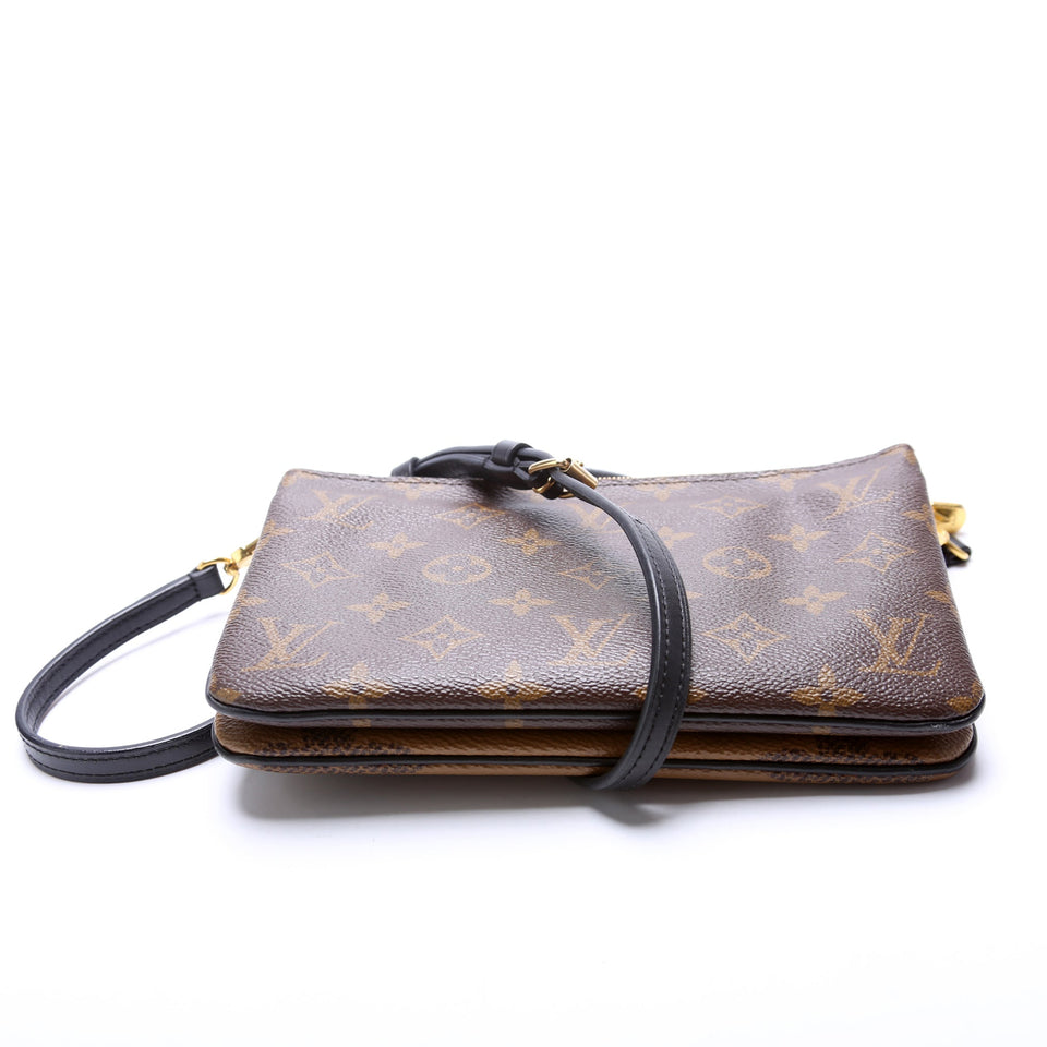 Doube Zip Pochette Giant Reverse Monogram