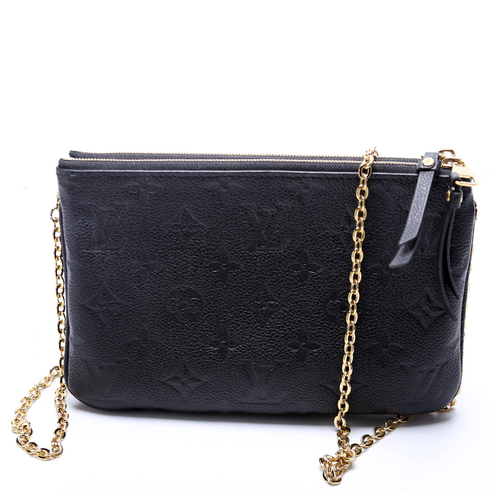 Double Zip Pochette Empreinte