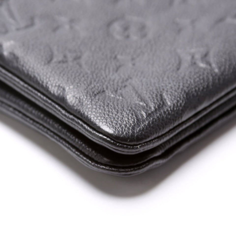 Double Zip Pochette Empreinte
