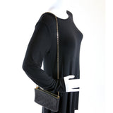 Double Zip Pochette Empreinte