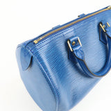 Louis Vuitton Epi Speedy 25 Hand Bag Boston Bag Blue M43015