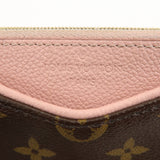 Louis Vuitton Monogram Pallas Clutch 2Way Shoulder Bag Pink M44037