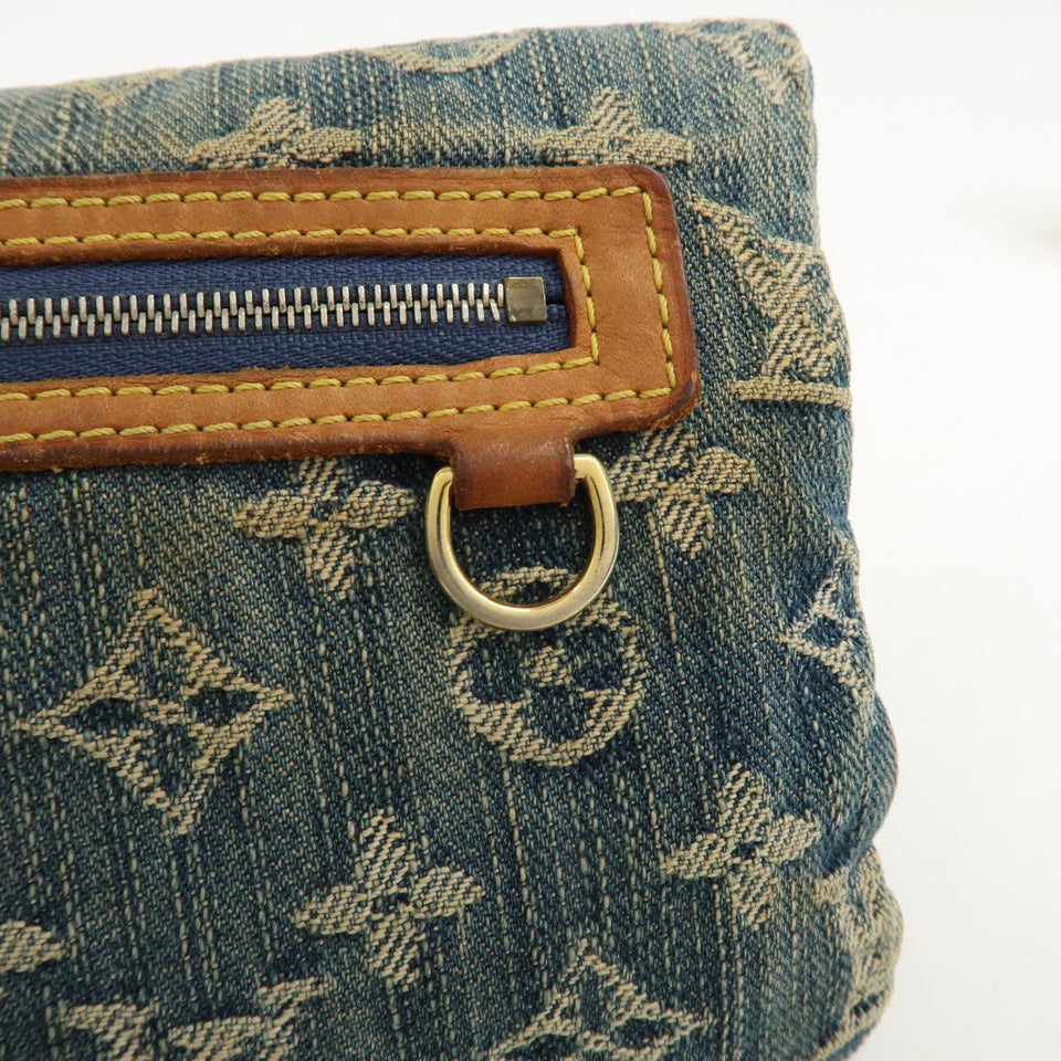 Louis Vuitton Monogram Denim Pochette Plat Pouch M95007