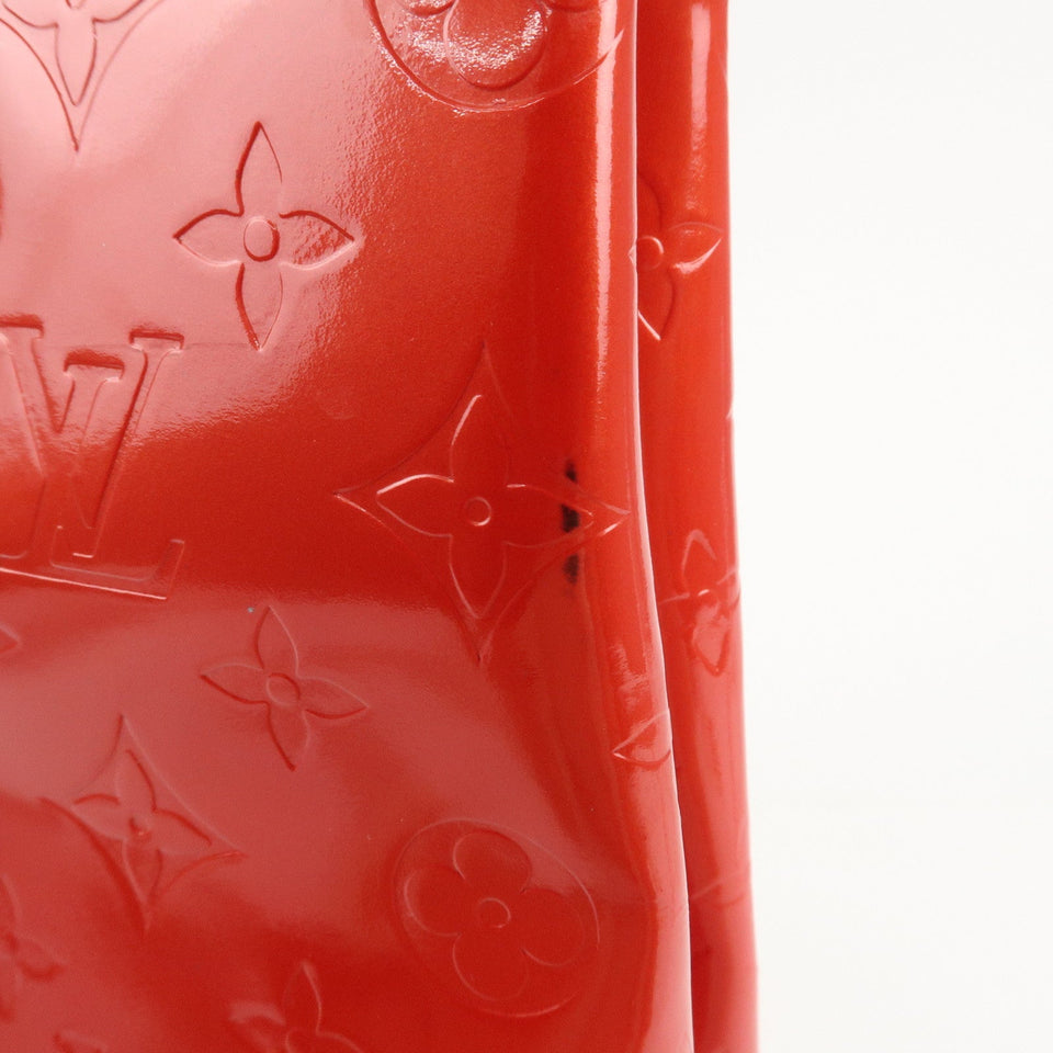 Louis Vuitton Monogram Vernis Lead MM Tote Bag Rouge M91086