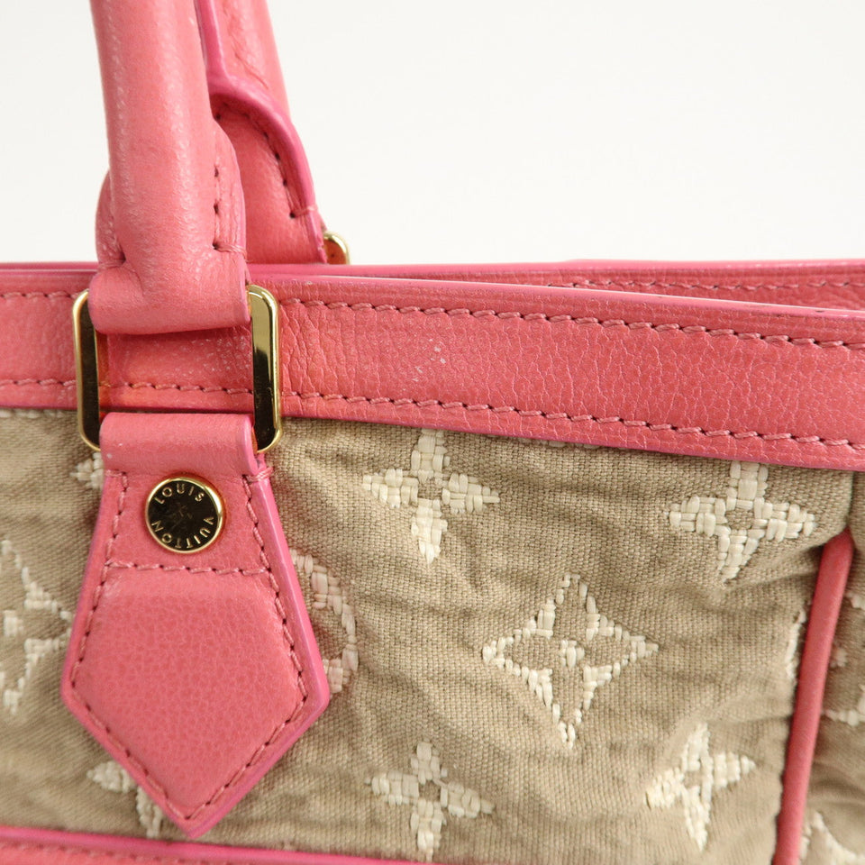 Louis Vuitton Monogram Sabia Cabas Hand Bag MM Rose M93496