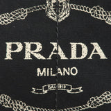 Prada Canapa Canvas Tote Bag Hand Bag Black BN1877