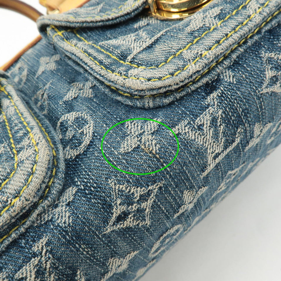 Louis Vuitton Monogram Denim Neo Speedy Boston Bag Blue M95019