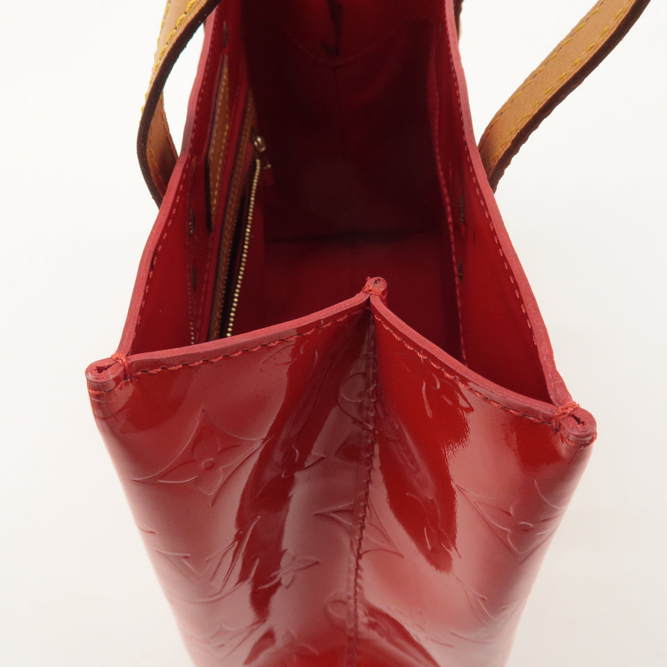 Louis Vuitton Monogram Vernis Lead PM Hand Bag Rouge M91088