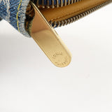 Louis Vuitton Monogram Denim Mini Zippy Wallet M95342 Blue