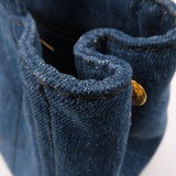 Prada Denim Canapa Mini Canvas 2Way Tote Bag Hand Bag Navy 1BG439