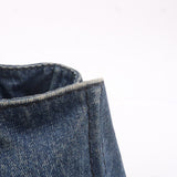 Prada Canapa Denim Hand Bag Tote Bag Denim Blue B1877B