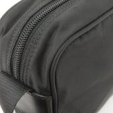 Prada Logo Nylon Leather Shoulder Bag NERO Black BT1067