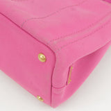 Prada Canapa Mini Canvas 2Way Bag Shoulder Bag Pink B2439G