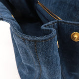 Prada Canapa Denim Tote Bag Hand Bag Denim Blue B1877B