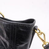 Prada Leather 2WAY Bag Shoulder Bag Hand Bag Black BN2151