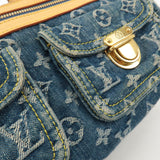 Louis Vuitton Monogram Denim Neo Speedy Boston Bag Blue M95019