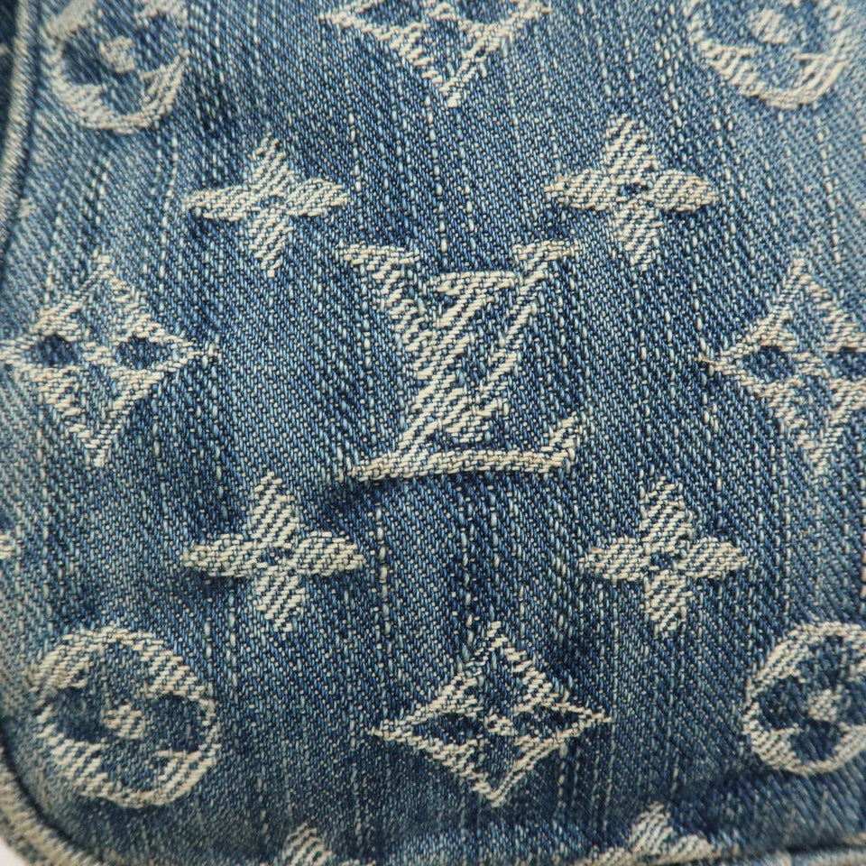 Louis Vuitton Monogram Denim Camera Bag Shoulder Bag Blue M95348