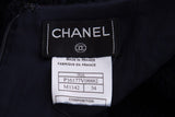 Chanel Fall 2000 Navy Wool Knee-length Skirt SZ 34