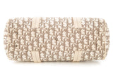 Dior Cream Monogram Canvas Trotteur Bowling Handbag