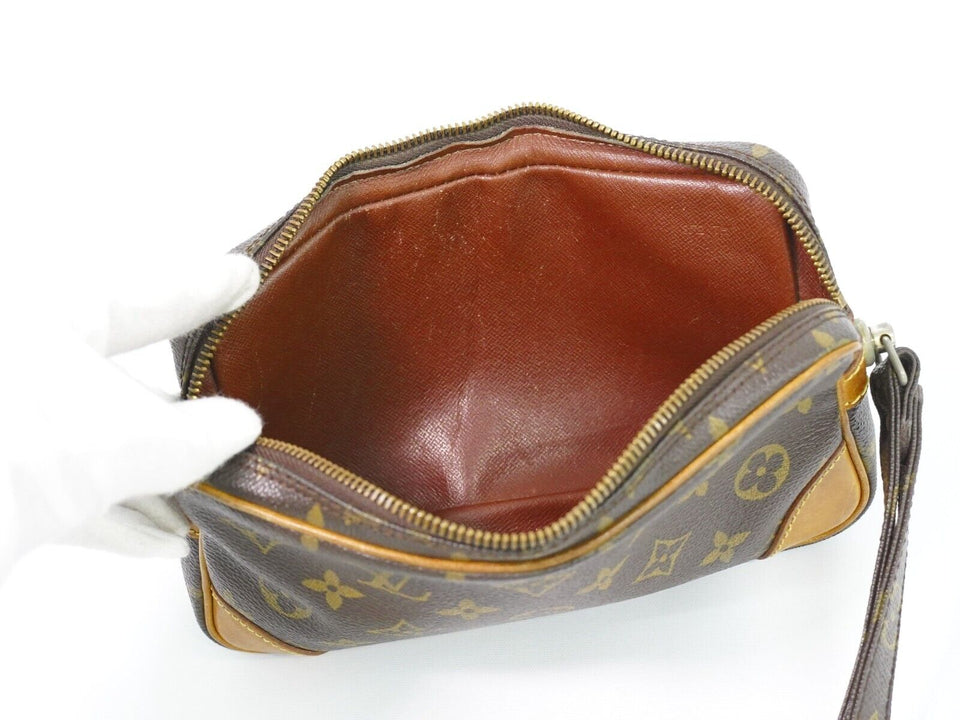 Louis Vuitton Marly Dragonne  Canvas Clutch Bag