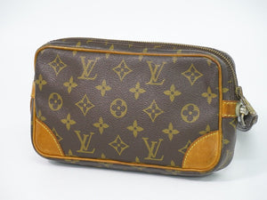 Louis Vuitton Marly Dragonne  Canvas Clutch Bag