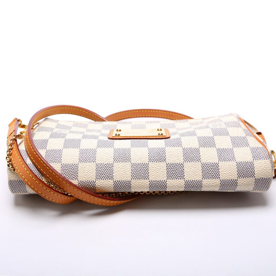 Eva Clutch Damier Azur