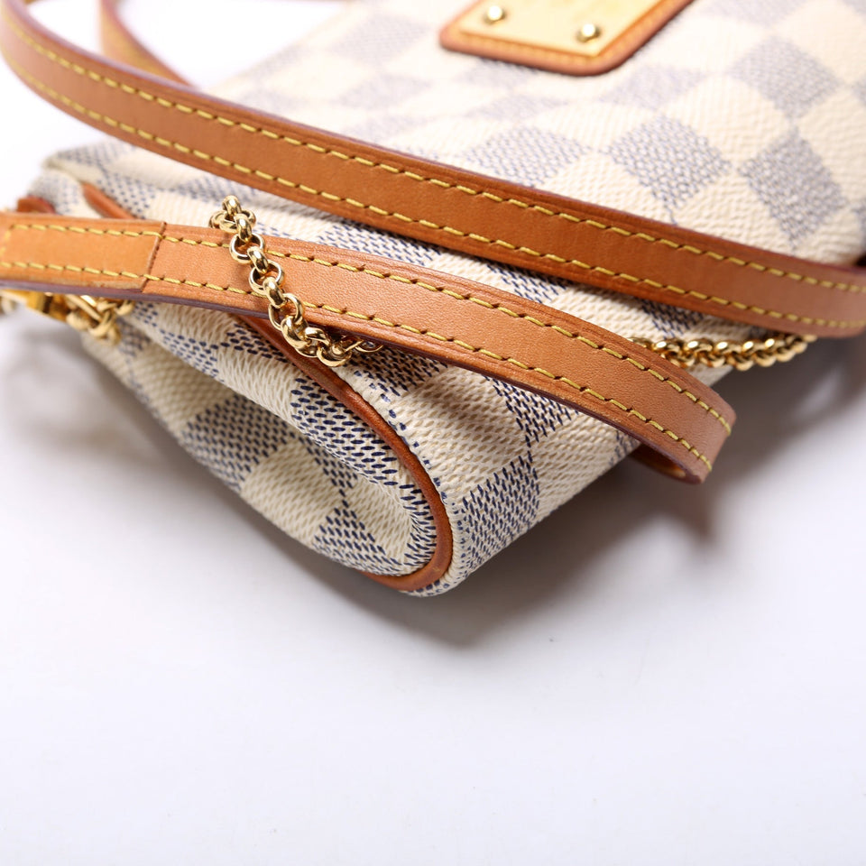 Eva Clutch Damier Azur