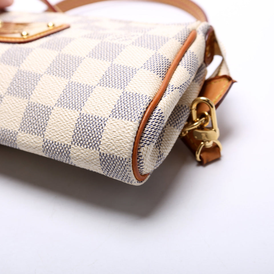 Eva Clutch Damier Azur