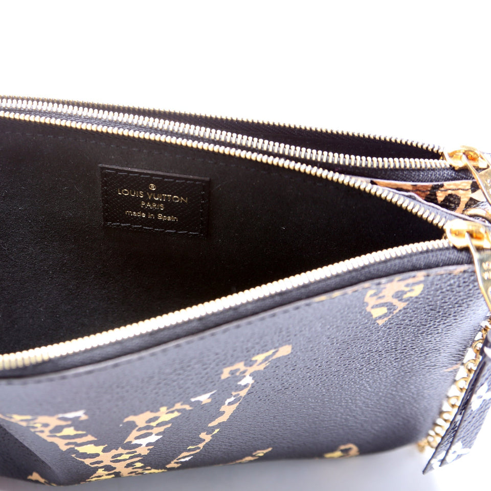 Double Zip Pochette Jungle