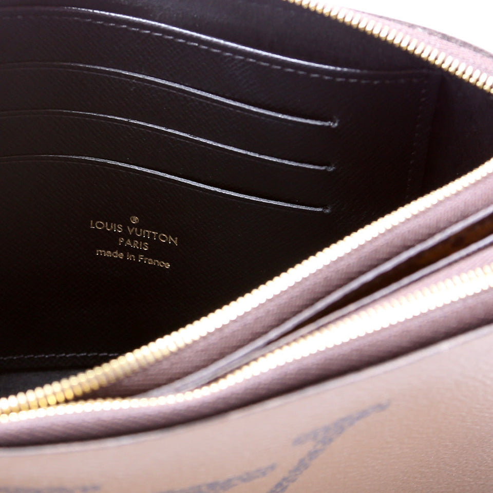 Double Zip Pochette Giant Reverse Monogram