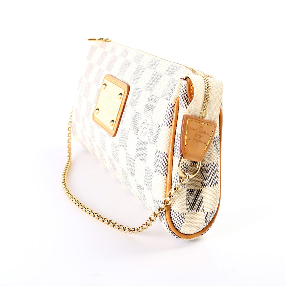 Eva Clutch Damier Azur