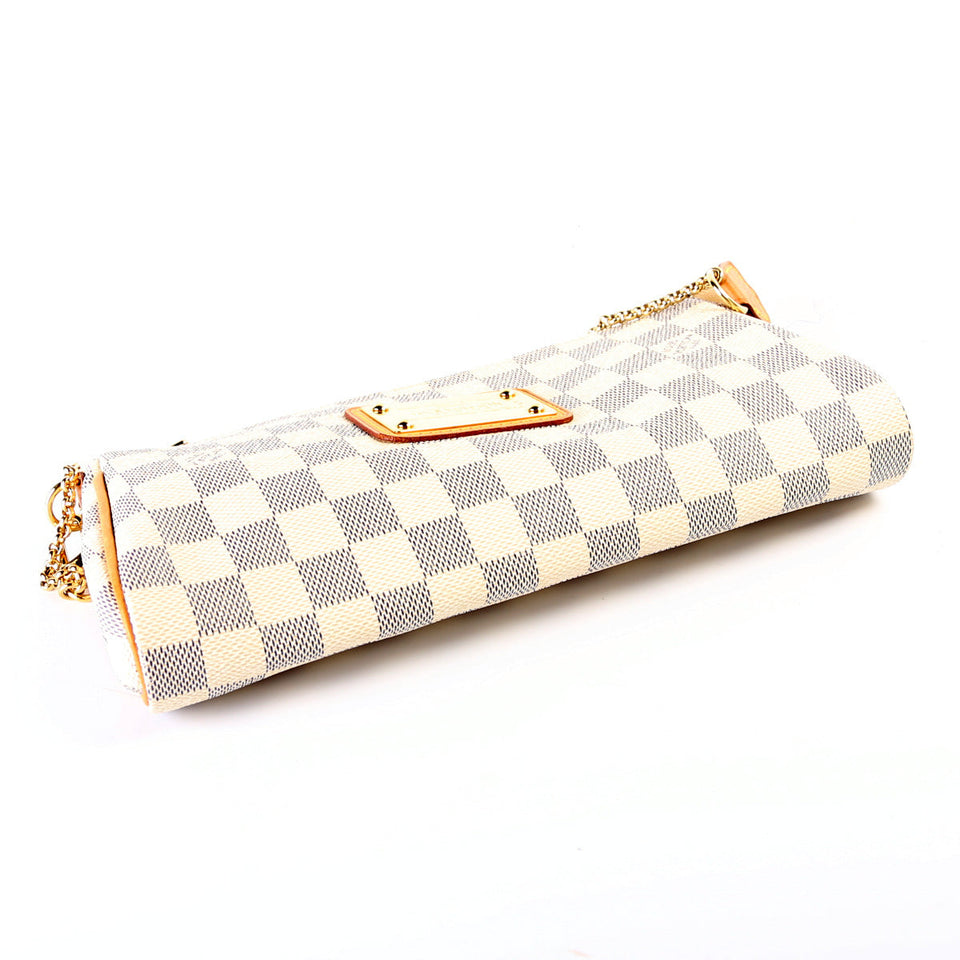 Eva Clutch Damier Azur