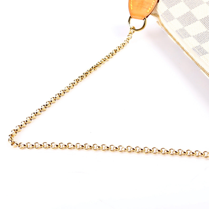 Eva Clutch Damier Azur