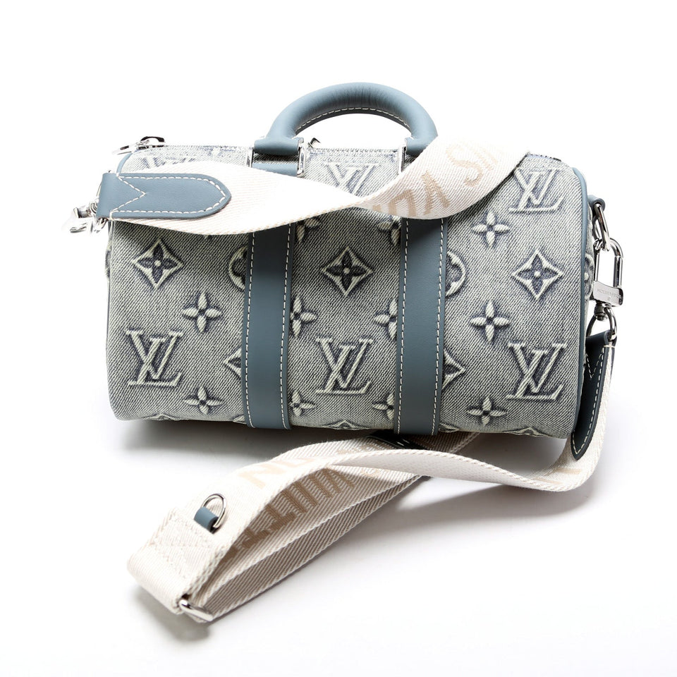 Keepall 25 W/Strap Denim Monogram