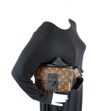 S Lock Sling Bag Monogram Macassar