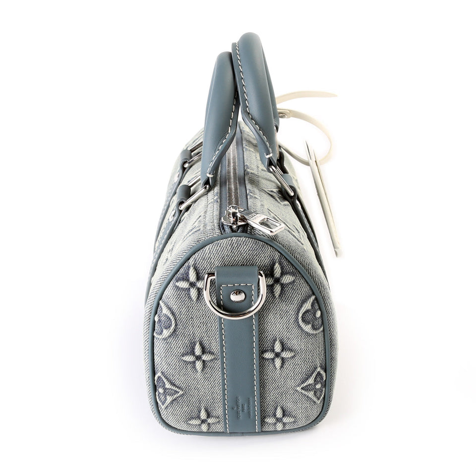 Keepall 25 W/Strap Denim Monogram