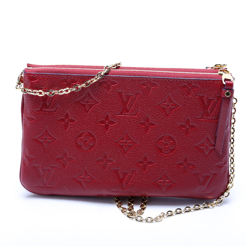 Double Zip Pochette Empreinte